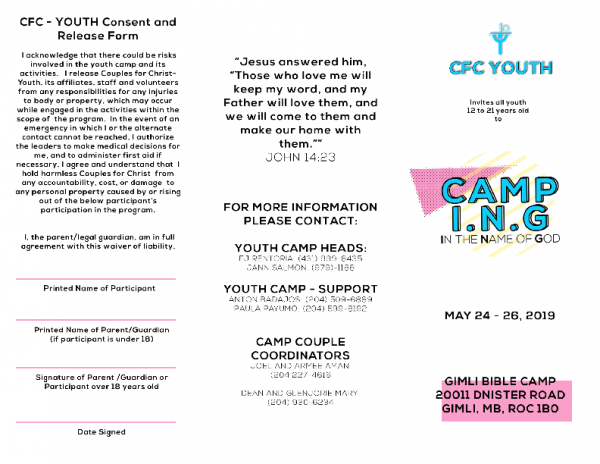 CFC-Youth CAmp REG-FORM